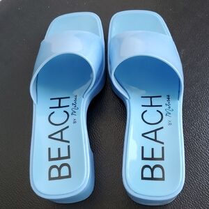 Matisse Blue Sandals Minimalist Slide Design